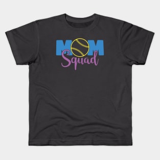 Softball Mom Squad Kids T-Shirt